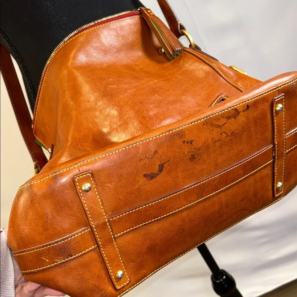 DOONEY Brown Leather Crossbody Bag - Picture 6 of 6